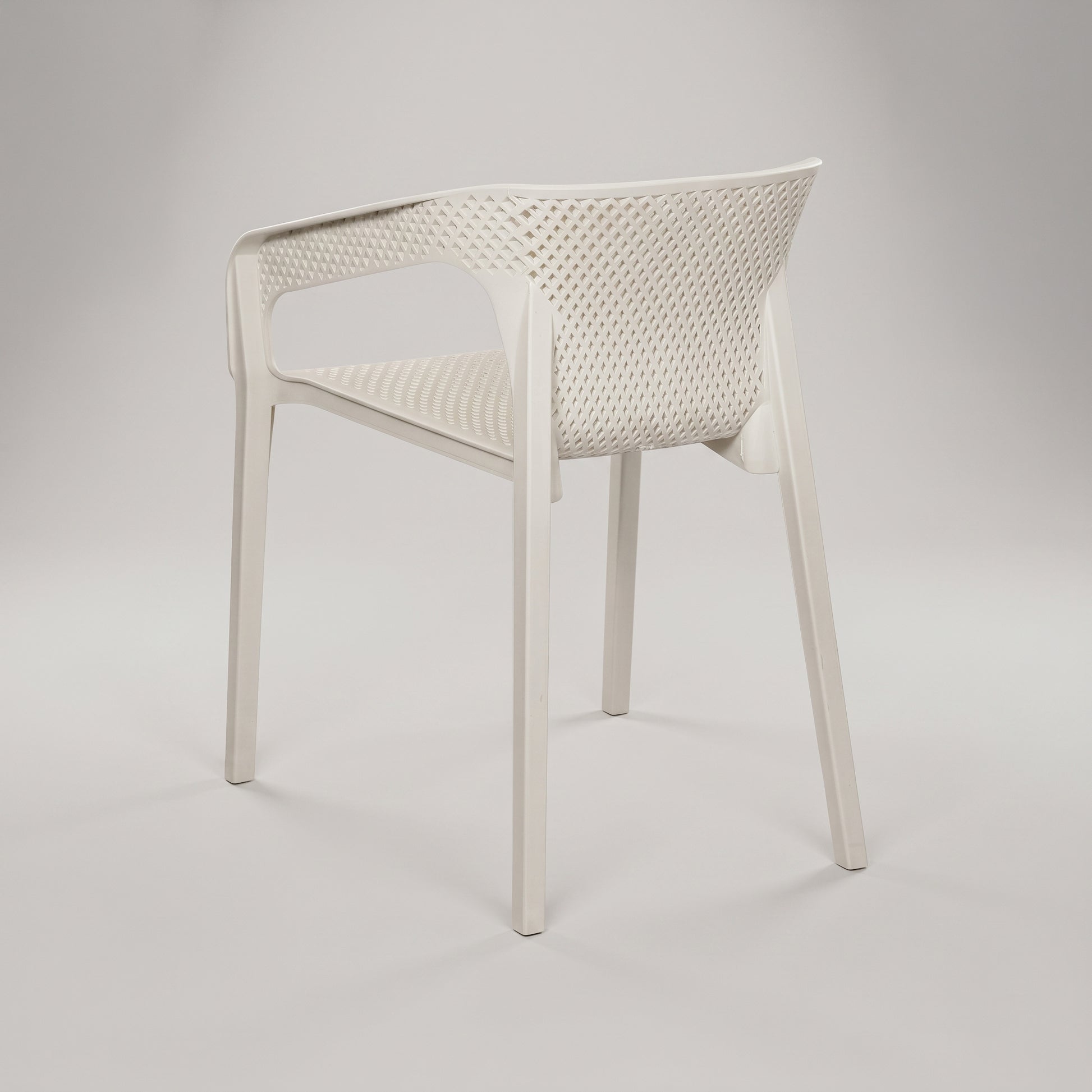 Cube White Plastic Chair by Zodiya-4