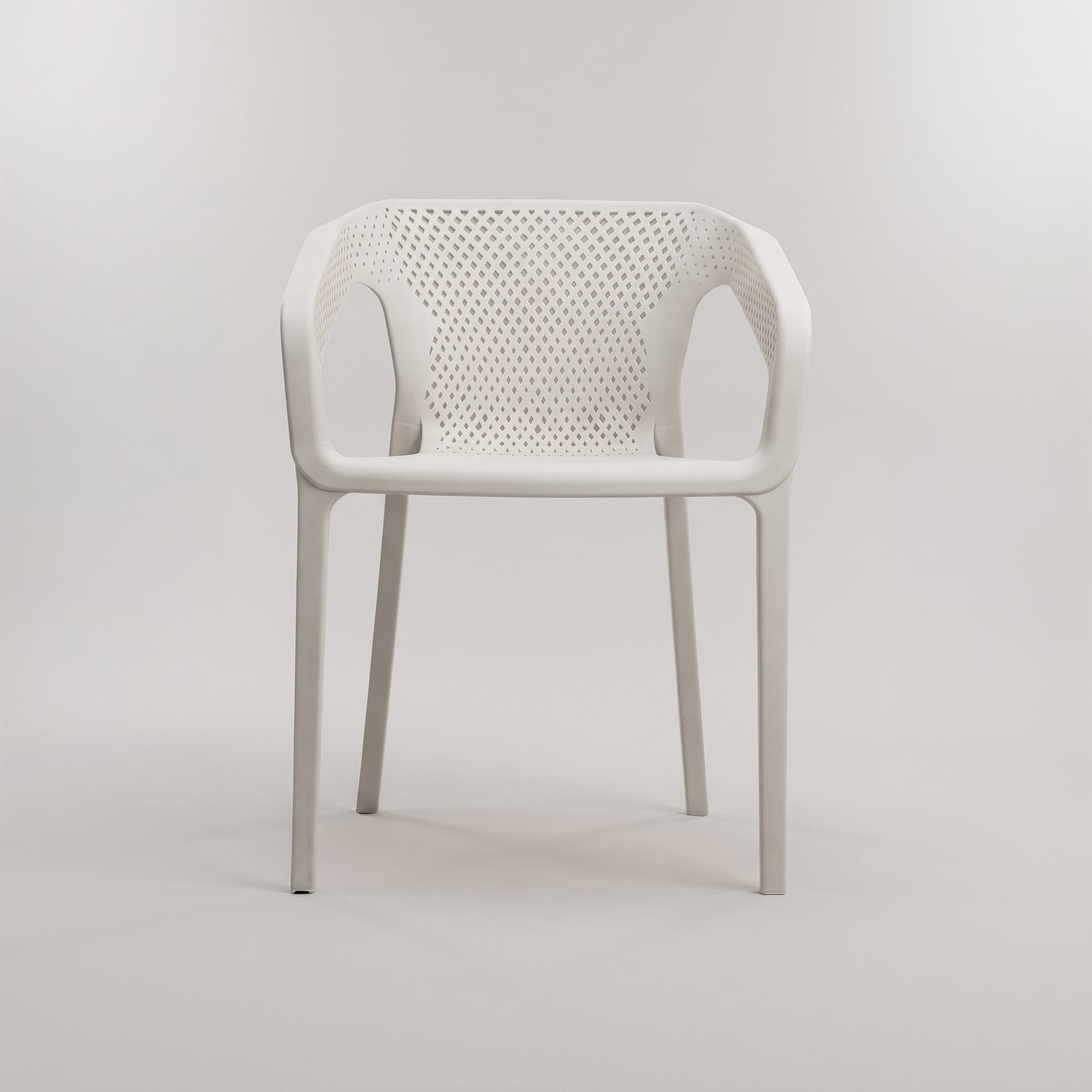 Cube White Plastic Chair by Zodiya-5