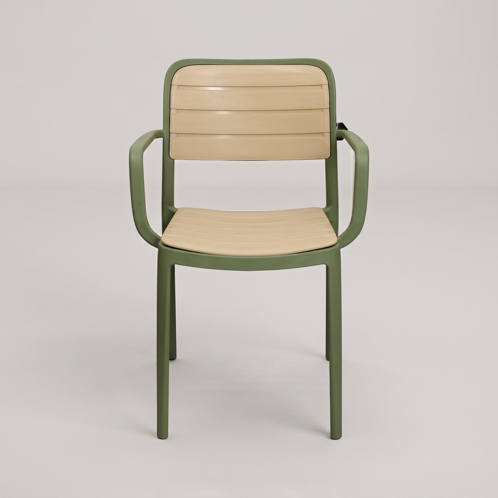 Green Outdoor Patio Plastic Armchair by Zodiya-3