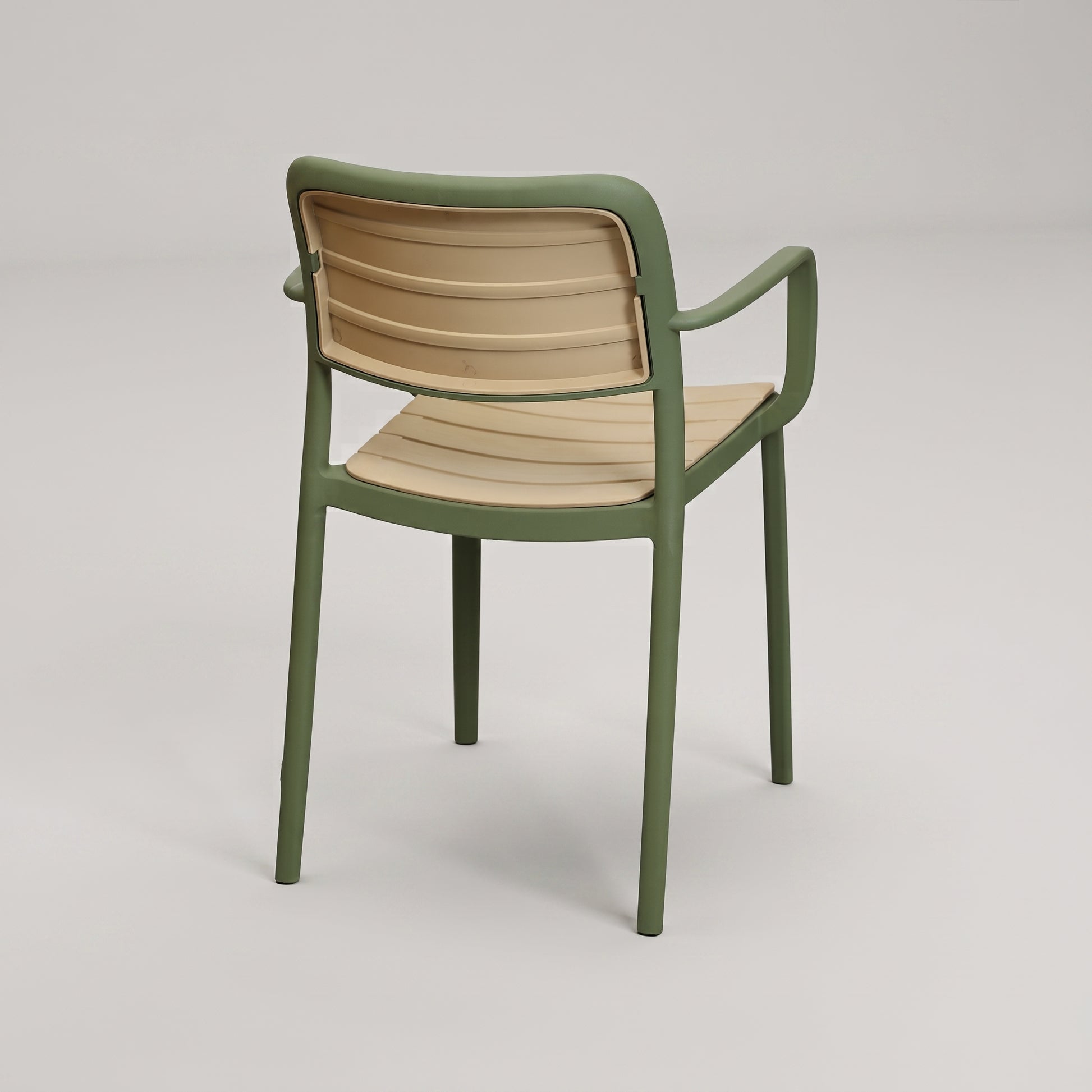 Green Outdoor Patio Plastic Armchair by Zodiya-4