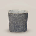 Grey Round Fabric Laundry Basket by Zodiya