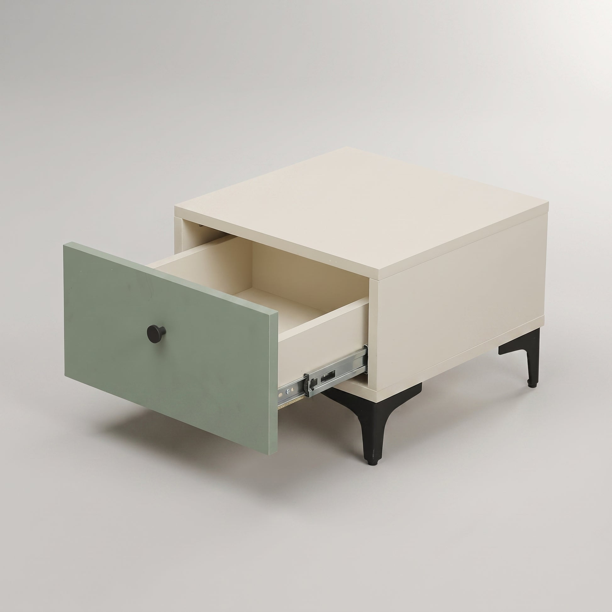 MAKWA Pastel Green Bedside with Storage by Zodiya-4
