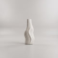 Off White Ceramic Flower Vase (Set of 2) by Zodiya