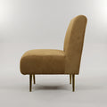 Yuna Cream Velvet Leisure Chair by Zodiya