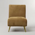 Yuna Cream Velvet Leisure Chair by Zodiya