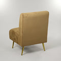 Yuna Cream Velvet Leisure Chair by Zodiya