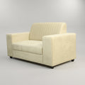 Value Plus Beige Velvet 2 Seater Sofa by Zodiya