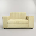 Value Plus Beige Velvet 2 Seater Sofa by Zodiya