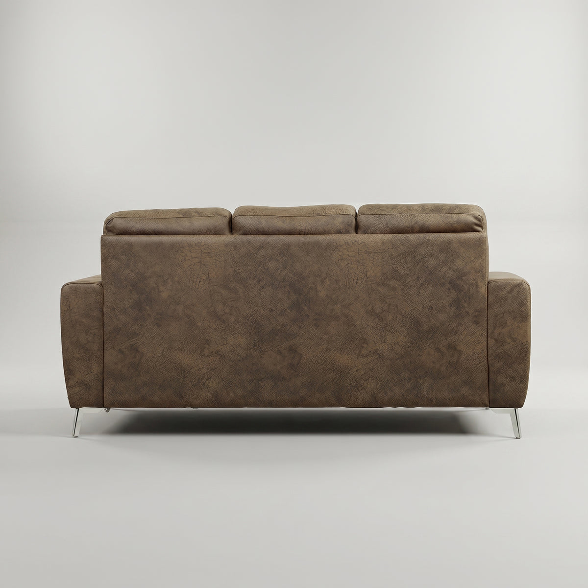 Vive Brown Leather 3 Seater Sofa by Zodiya