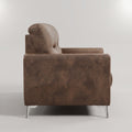 Vive Brown Leather 3 Seater Sofa by Zodiya