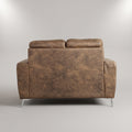 Vive Leather Brown 2 Seater Sofa by Zodiya