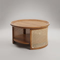 Rattan Design Round Coffee Table by Zodiya