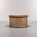 Rattan Design Round Coffee Table by Zodiya