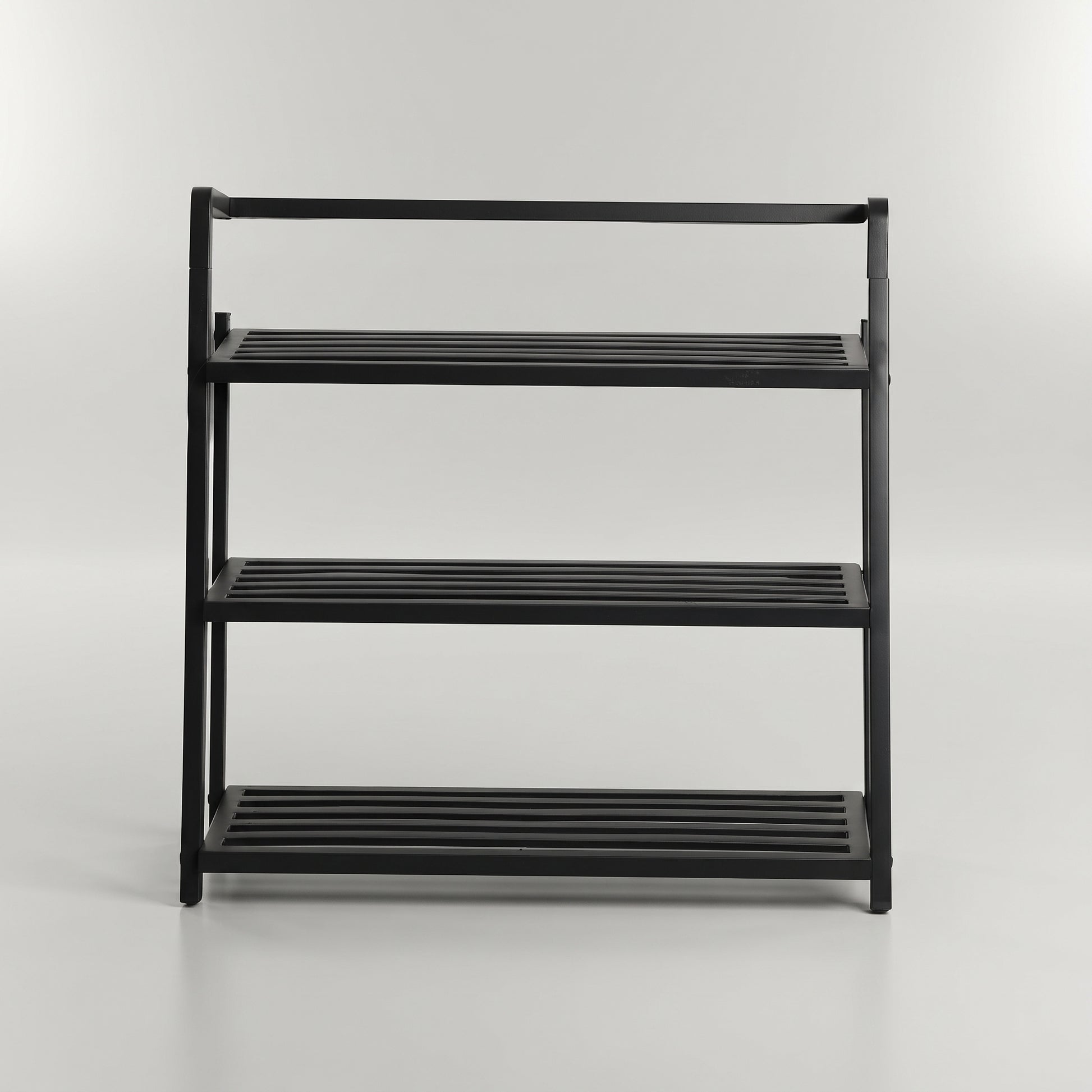 3-Tier Black Metal Shoe Rack Organizer Shelf by Zodiya-3