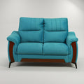 Omega Blue Velvet 2 Seater Sofa by Zodiya