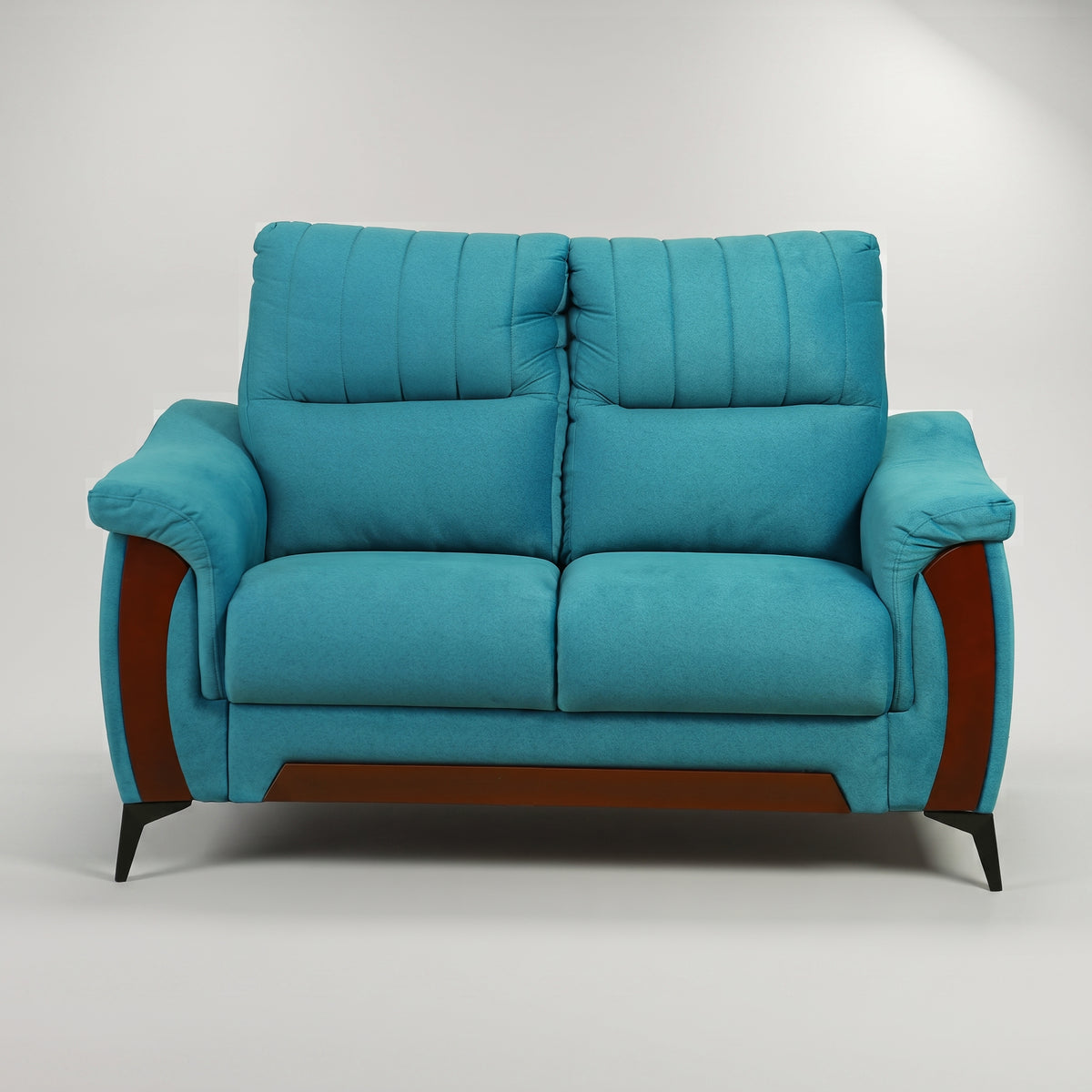 Omega Blue Velvet 2 Seater Sofa by Zodiya
