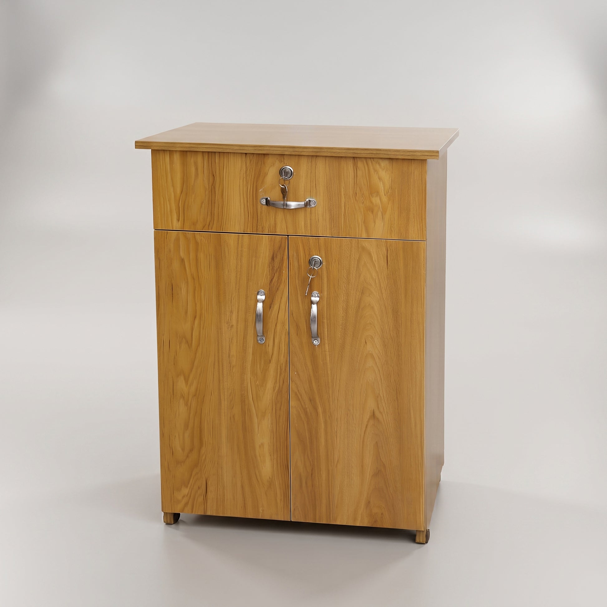 Wooden Storage Cabinet with Drawer & Doors by Zodiya-4