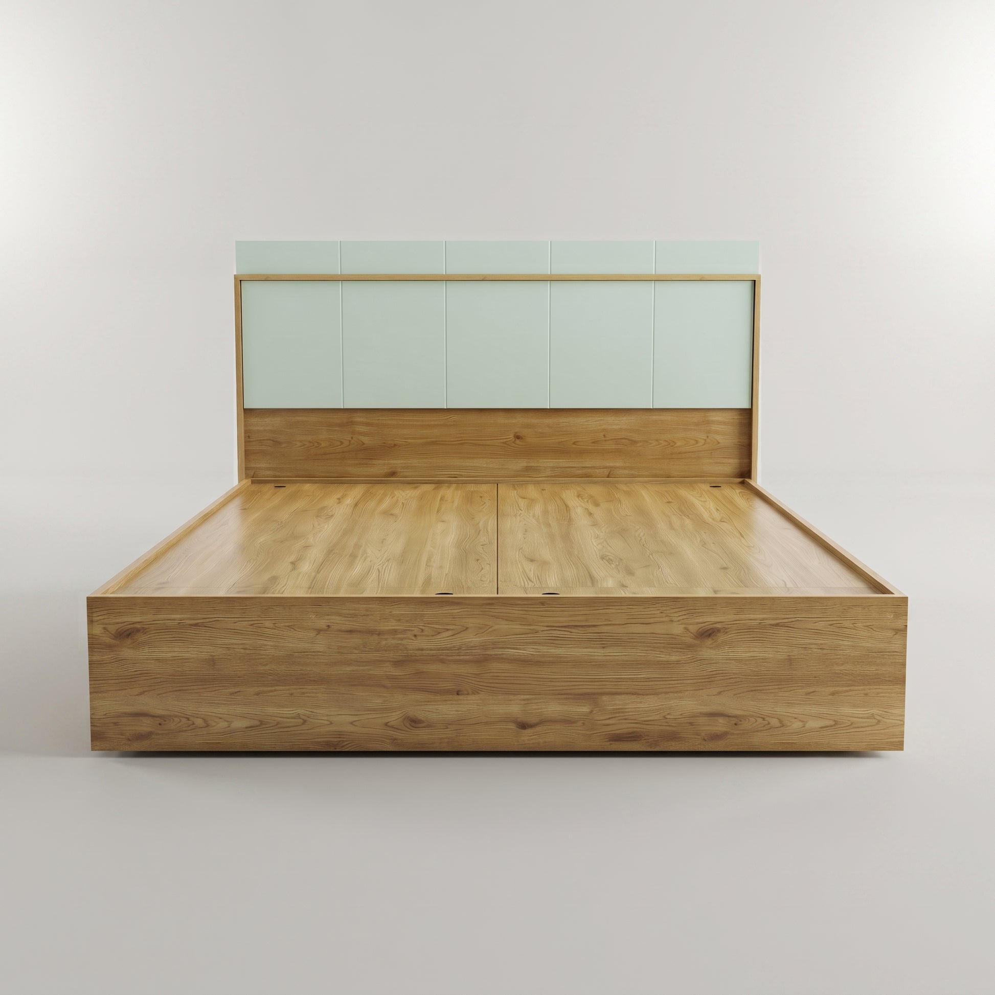 Pista Green Queen Size Bed with Storage by Zodiya-4