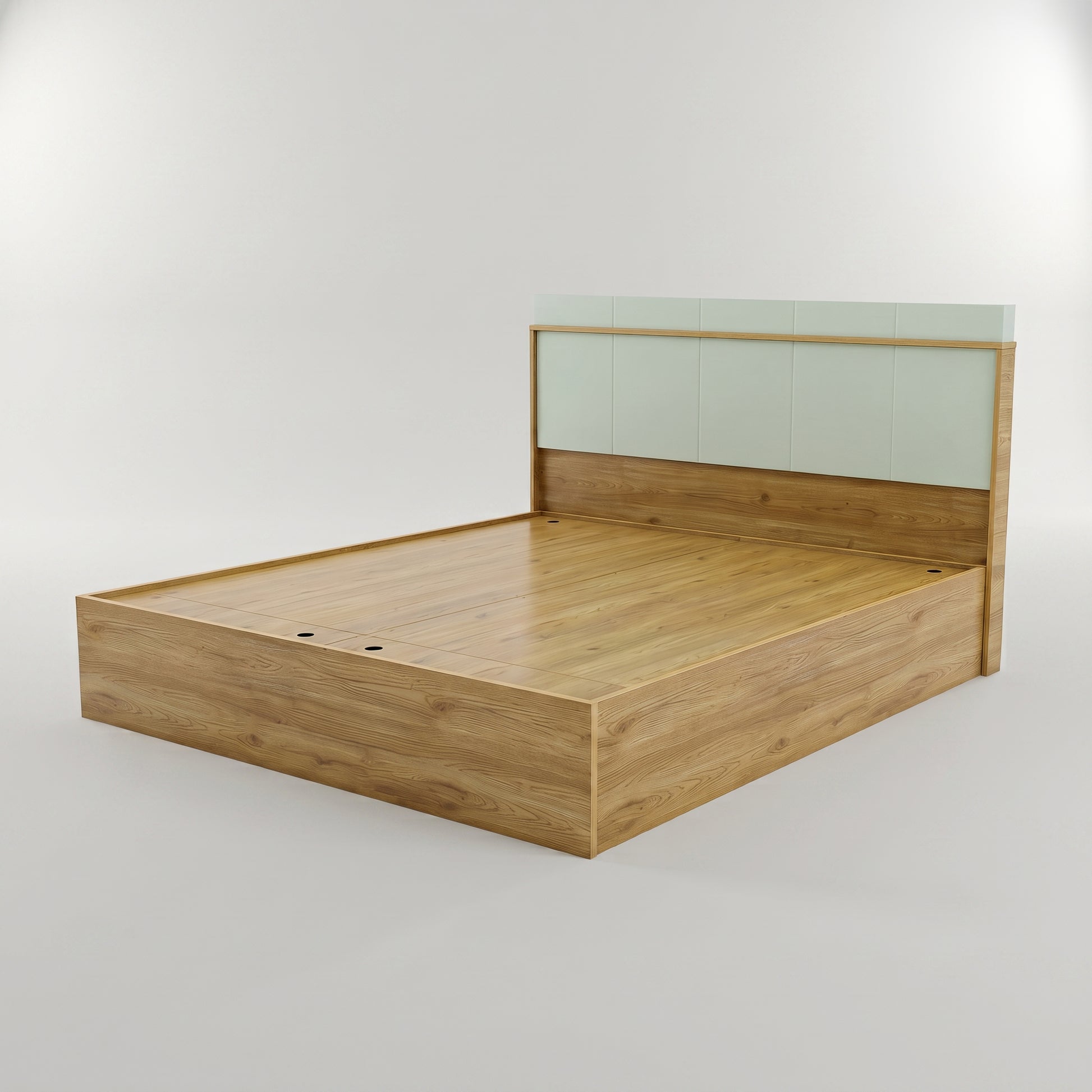 Pista Green Queen Size Bed with Storage by Zodiya-5