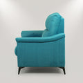 Omega Blue Velvet 2 Seater Sofa by Zodiya