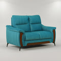 Omega Blue Velvet 2 Seater Sofa by Zodiya
