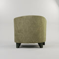 Cameron Beige Accent Chair with Ottoman by Zodiya