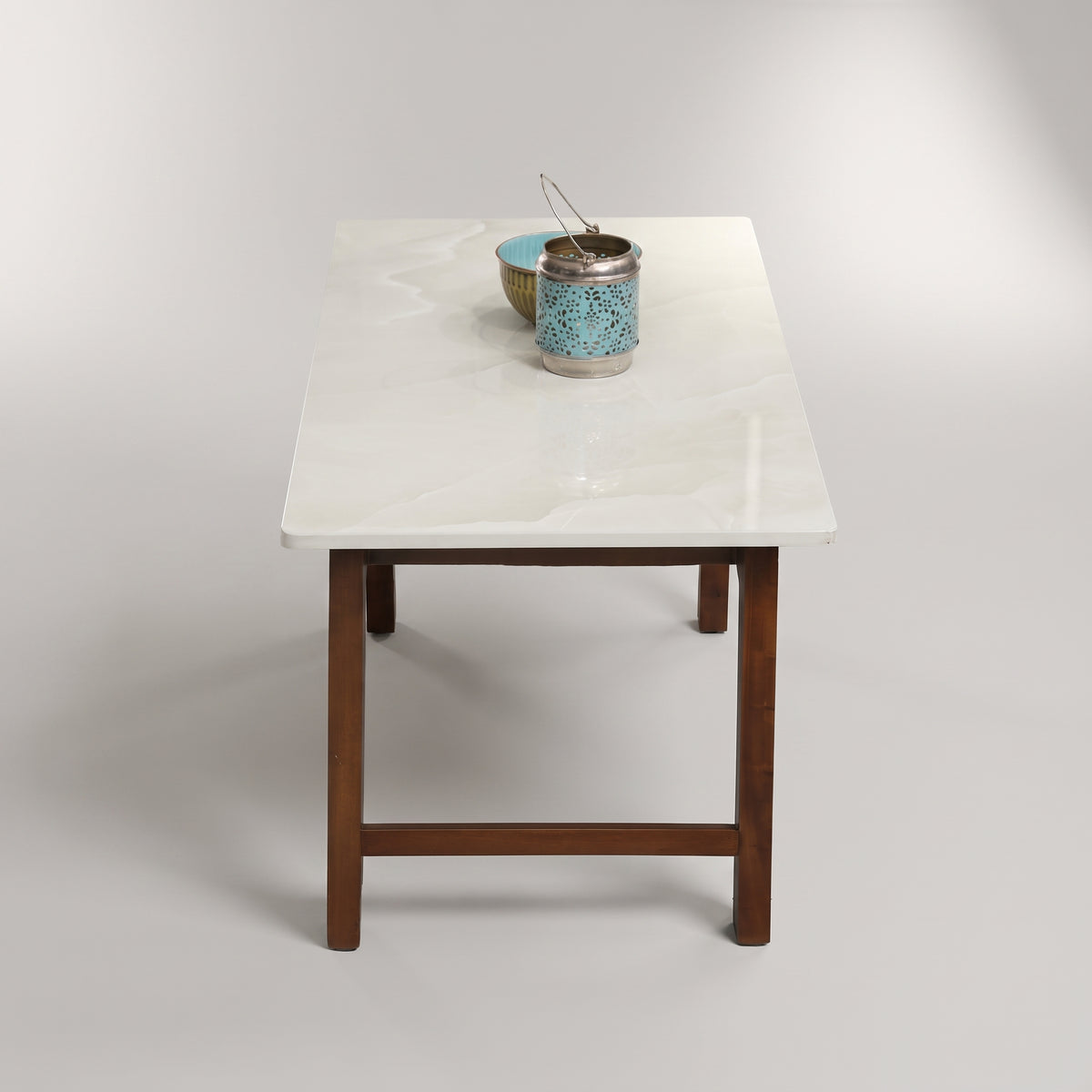 Zerethon Square Marble Wooden Coffee Table by Zodiya