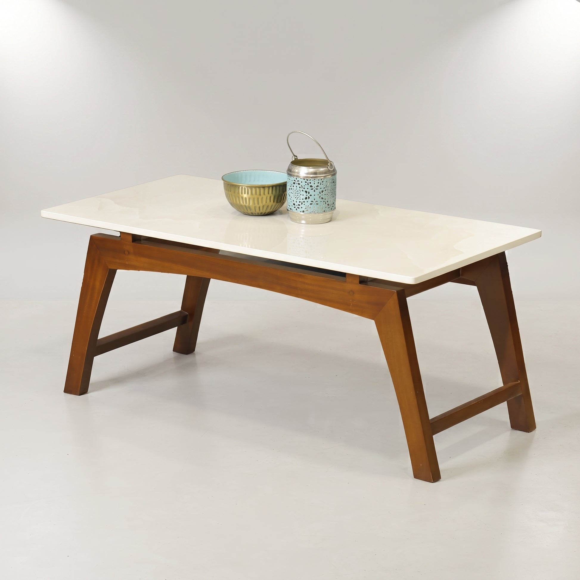 Zerethon Square Marble Wooden Coffee Table by Zodiya-6