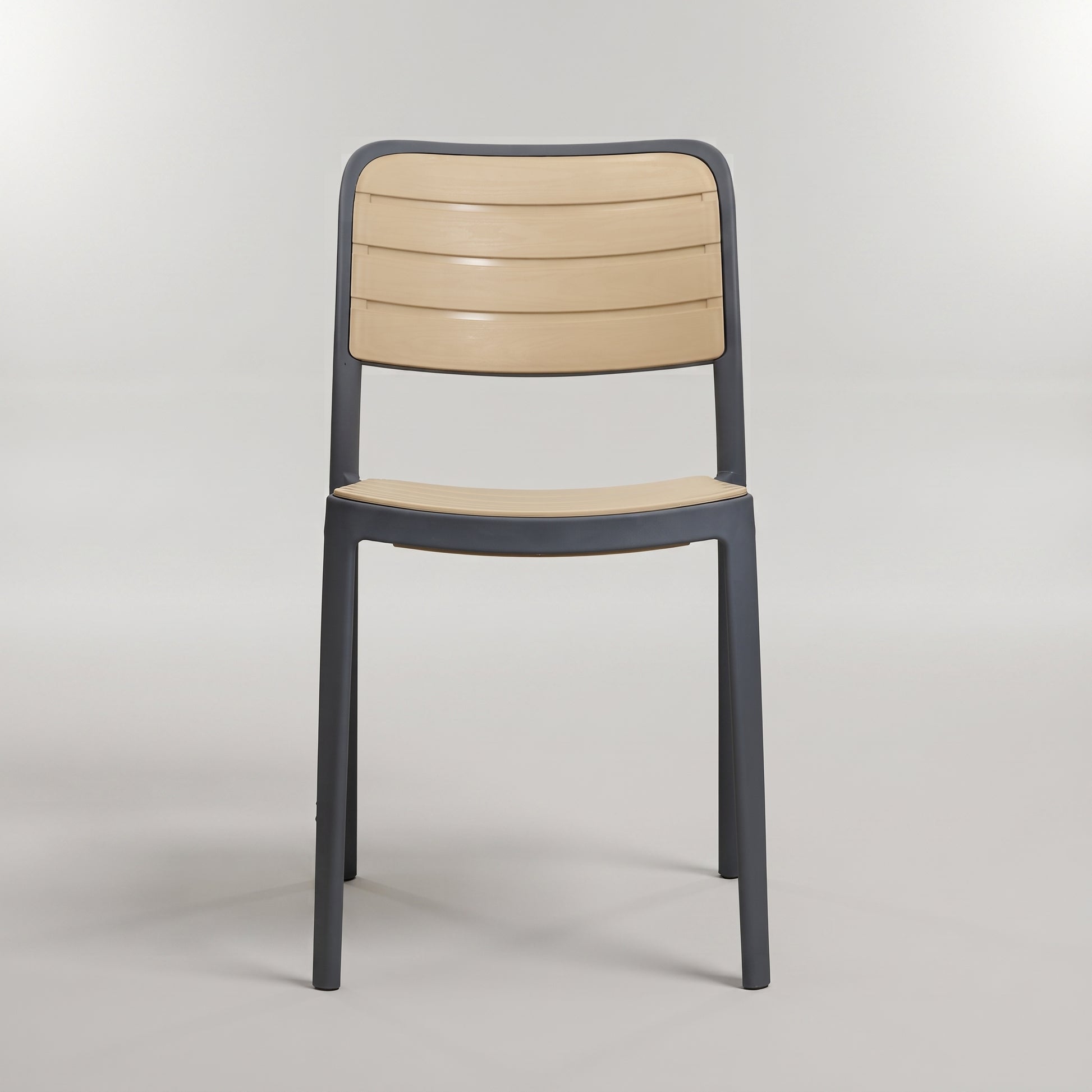 Grey Frame Pastic Chair by Zodiya-3