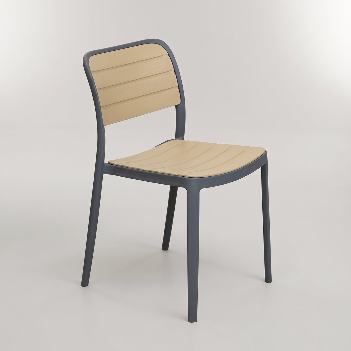 Grey Outdoor Plastic Chair by Zodiya