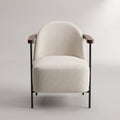Cream Accent Chair by Zodiya