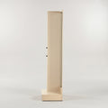 Beige Engineered Wood Tall Dressing Table with Full Length Mirror & Cabinets by Zodiya