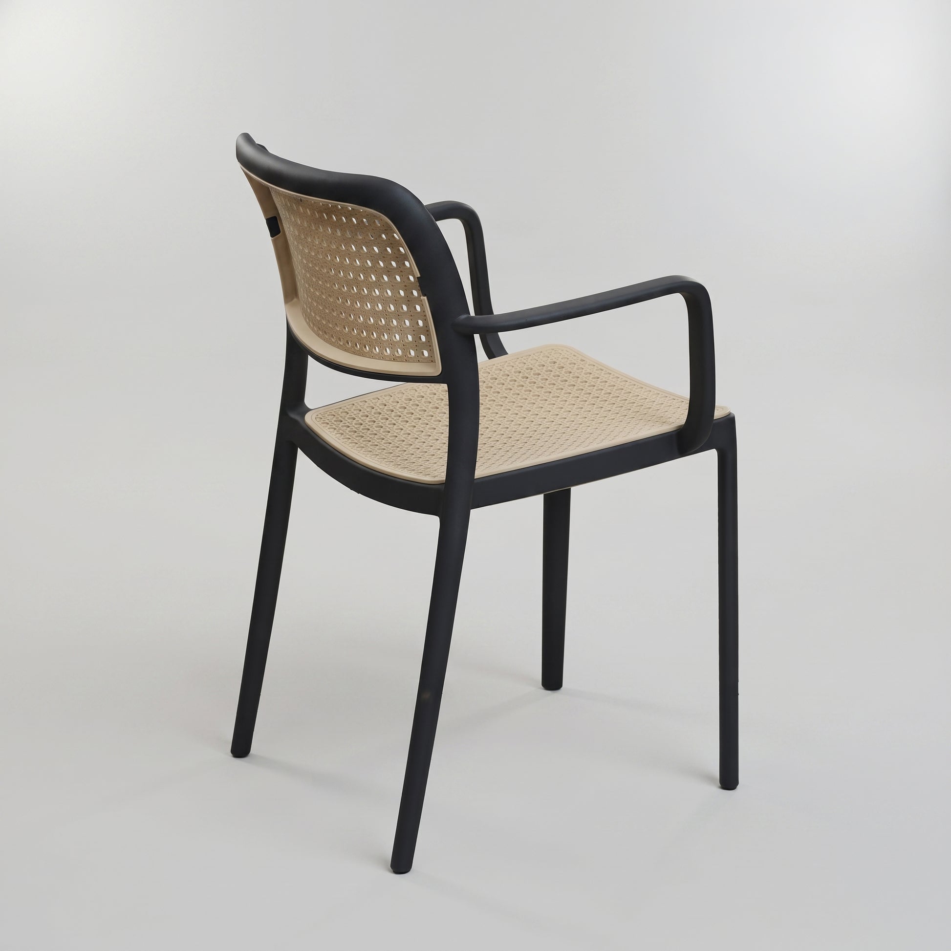 Bravo Grey Rattan Plastic Dining Chair by Zodiya-5