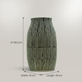 Black Ceramic Flower Vase (cylindrical, small) by Zodiya