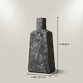 Black Stone Ceramic Flower Vase(small) By Zodiya