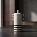 Black Stone Ceramic Flower Vase (large) By Zodiya
