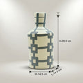 Cream and Grey Ceramic Flower Vase By Zodiya