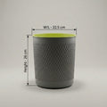 Grey Plastic Dustbin by Zodiya