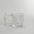 Small Clear Glass Cup Set of 6 by Zodiya