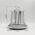 Round Steel Glass Stand by Zodiya