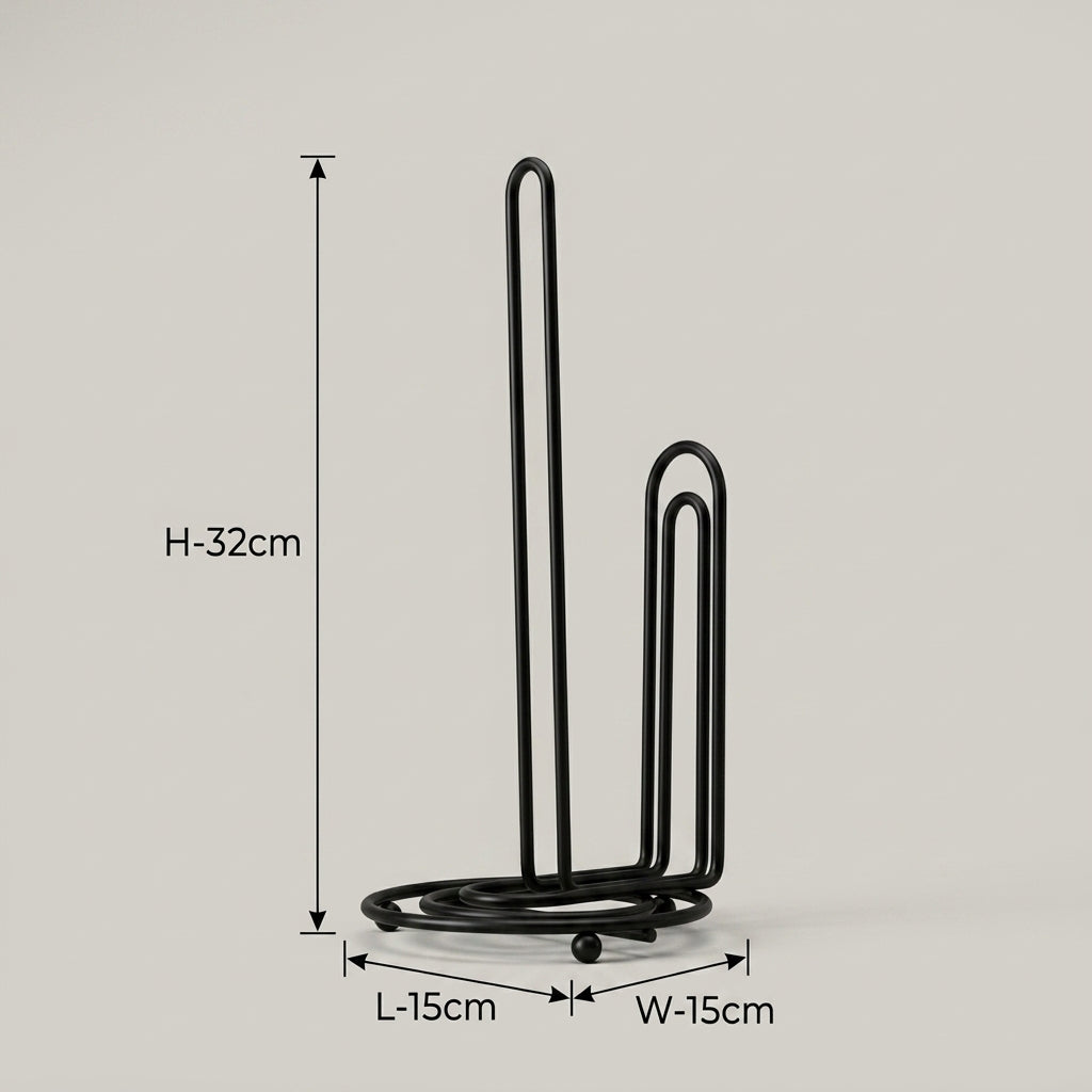 Black Metal Tissue Holder By Zodiya