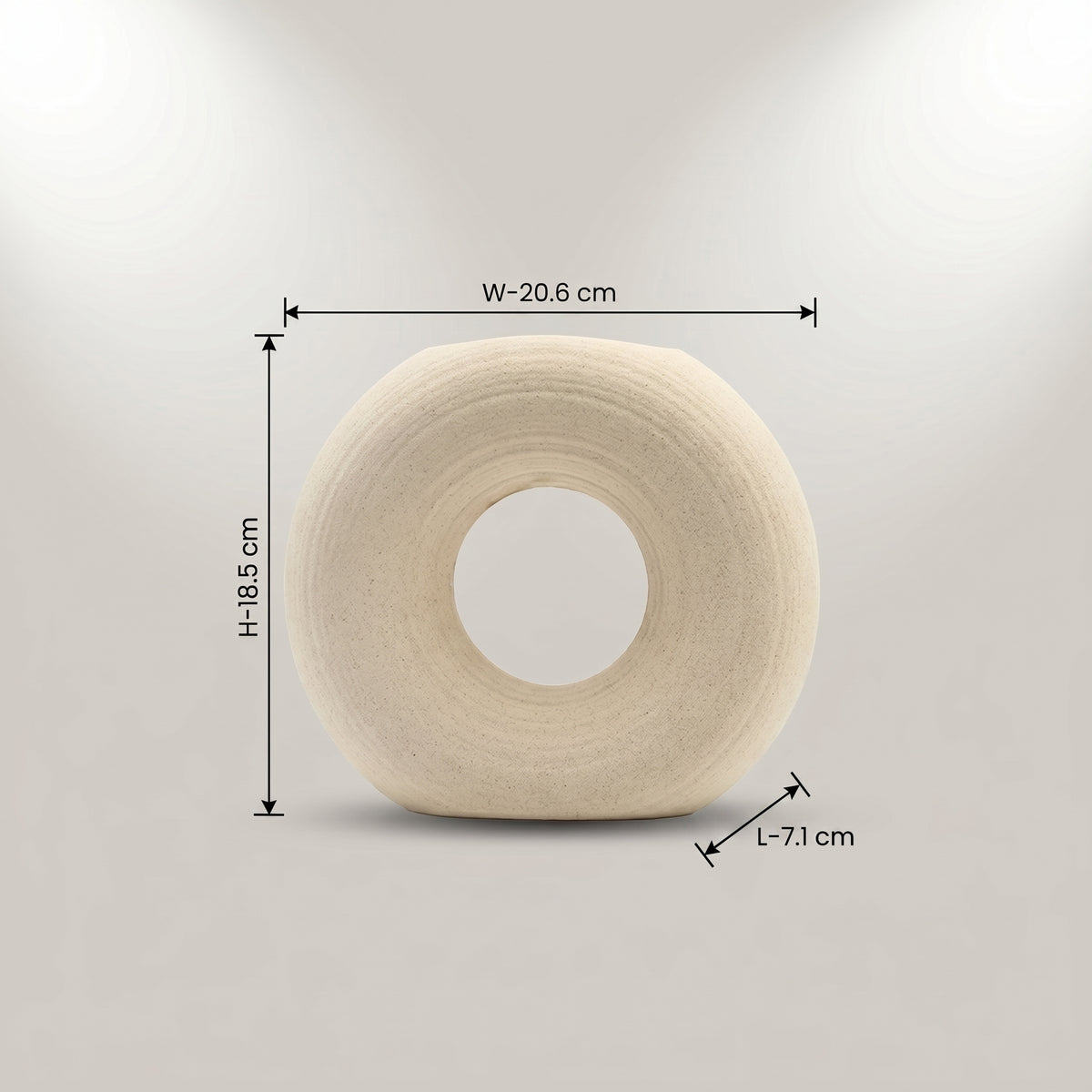 Round Ceramic Flower Vase by Zodiya