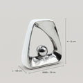 Small Silver and White Ceramic Decor by Zodiya