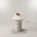 White Rim Ceramic Flower Vase by Zodiya