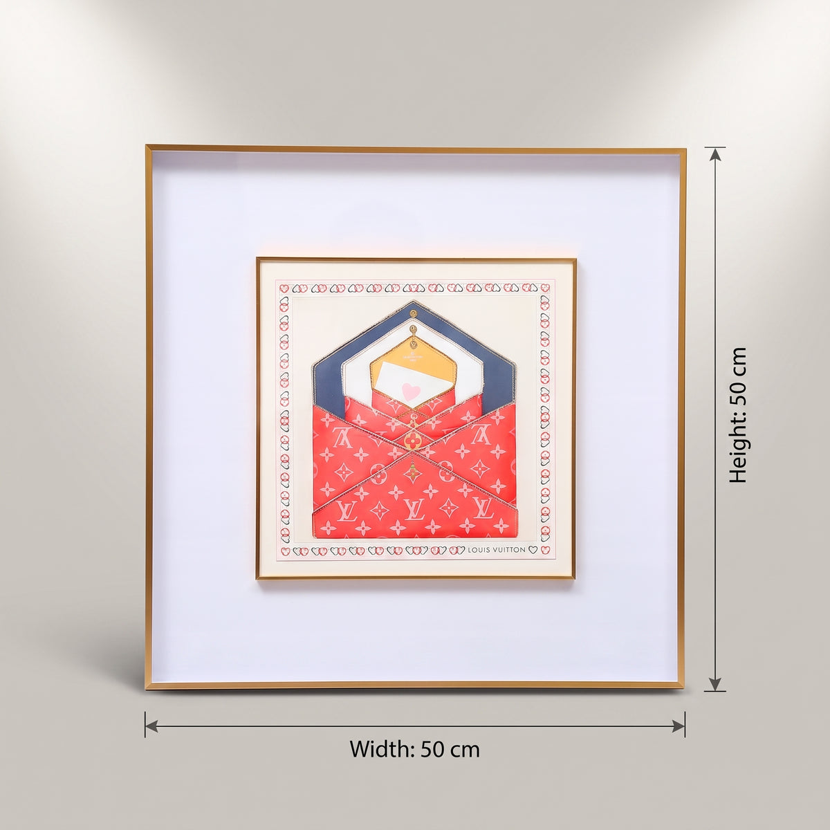 White and Red Wall Frame by Zodiya