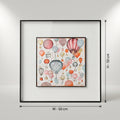 White Multicolor Wall Frame by Zodiya