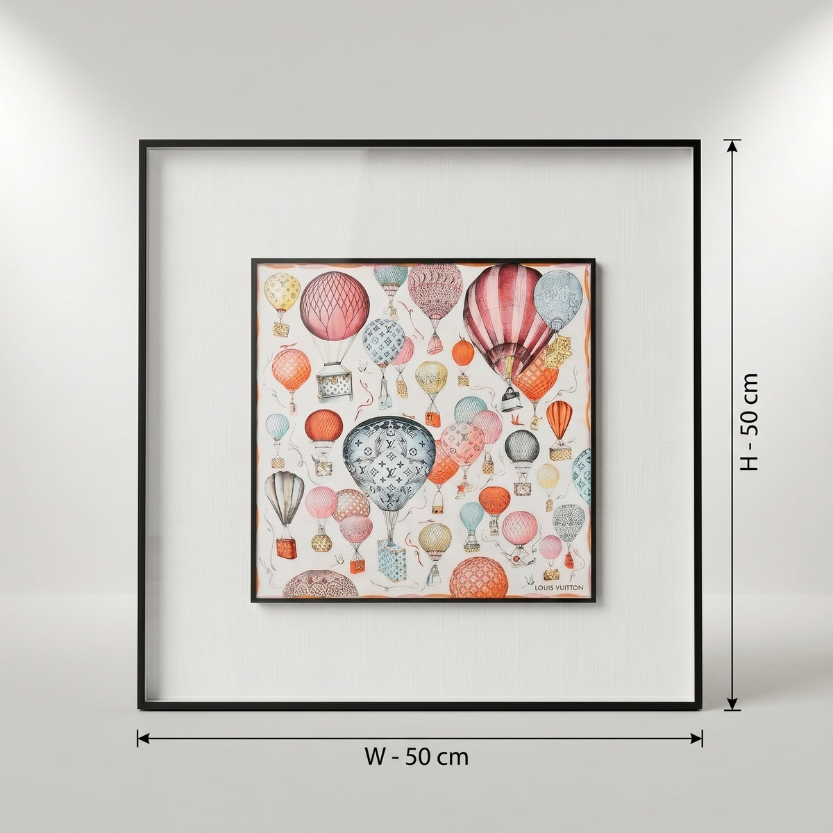 White Multicolor Wall Frame by Zodiya