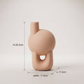 Matte Terracotta Flower Vase by Zodiya
