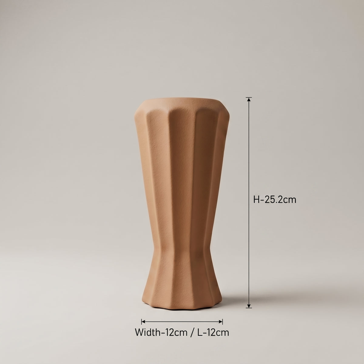 Large Terracotta Flower Vase by Zodiya