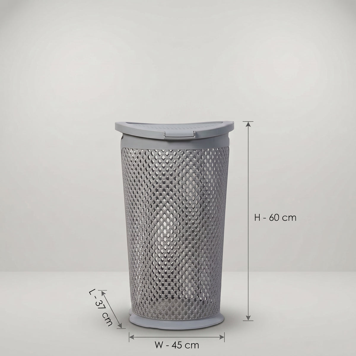 Large Dark Grey Laundry Basket by Zodiya